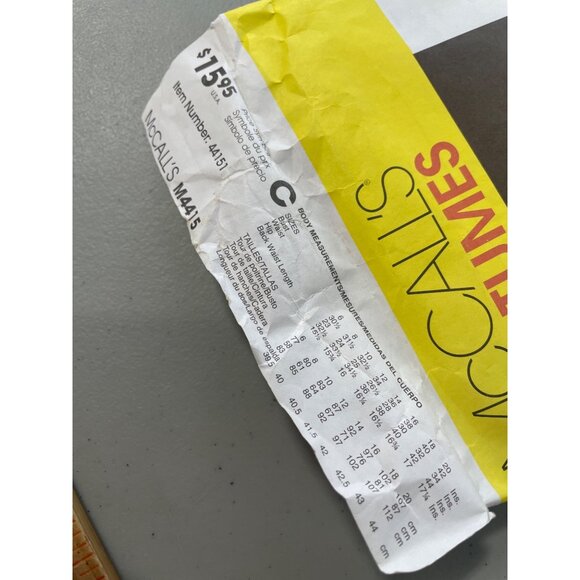 McCalls M4415 Sewing Pattern Sizes 6-8-10-12 AA l Civil War Gone w/the Wind UNCU - Picture 5 of 6